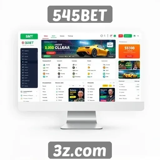 Interface e usabilidade do site 545BET