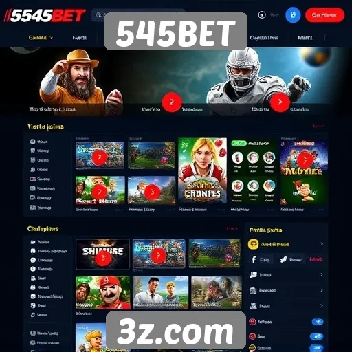 Experiência do usuário na navegação da 545BET